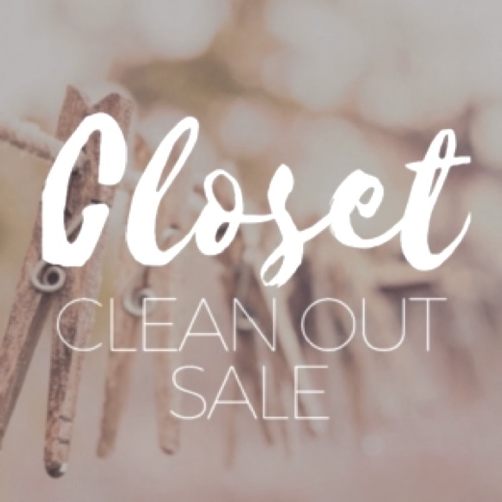 Clearing out my closet. All reasonable offers will be accepted.